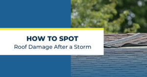 how to spot roof damage after a storm