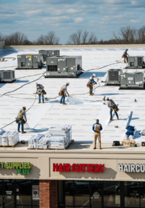 commercial retail strip mall roof replacement gwinnett county 1777395427569